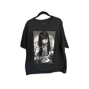 Mako anime, magna noodles, T-shirt, short sleeve, black size XL